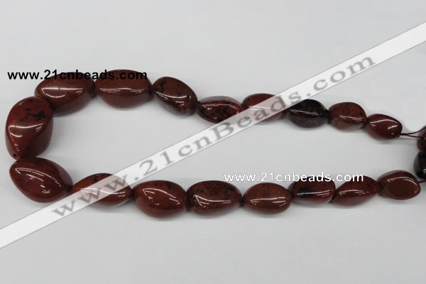 CNG58 15.5 inches 12*18mm - 20*35mm nuggets brecciated jasper beads