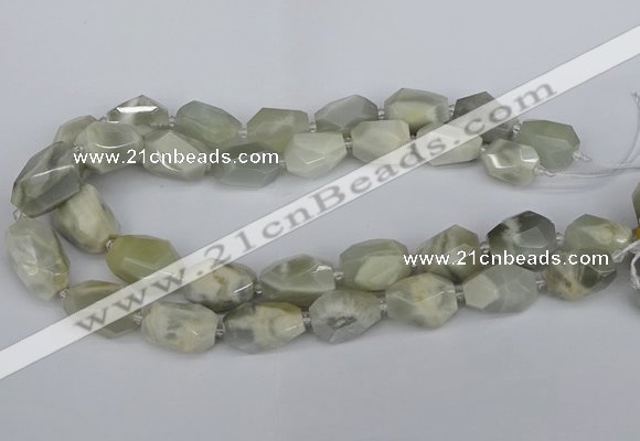 CNG5833 15.5 inches 12*16mm - 15*25mm faceted nuggets moonstone beads