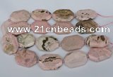 CNG5837 15.5 inches 20*30mm - 35*45mm faceted freeform rhodochrosite beads