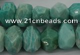 CNG5840 15.5 inches 12*16mm - 13*18mm faceted nuggets amazonite beads