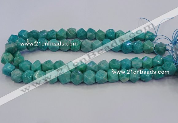 CNG5841 15.5 inches 10*12mm - 12*14mm faceted nuggets amazonite beads