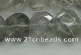 CNG5870 15.5 inches 8*12mm - 12*16mm faceted freeform cloudy quartz beads