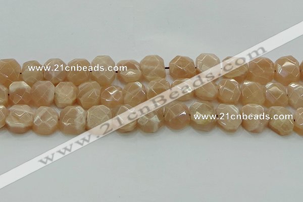 CNG5872 15.5 inches 8*12mm - 12*16mm faceted freeform moonstone beads