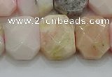 CNG5873 8*12mm - 12*16mm faceted freeform natural pink opal beads