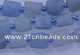 CNG5900 15.5 inches 4*6mm - 6*10mm nuggets rough aquamarine beads