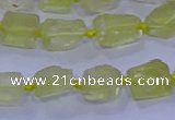 CNG5903 15.5 inches 4*6mm - 6*10mm nuggets rough lemon quartz beads