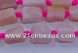 CNG5913 15.5 inches 4*6mm - 6*10mm nuggets rough pink opal beads