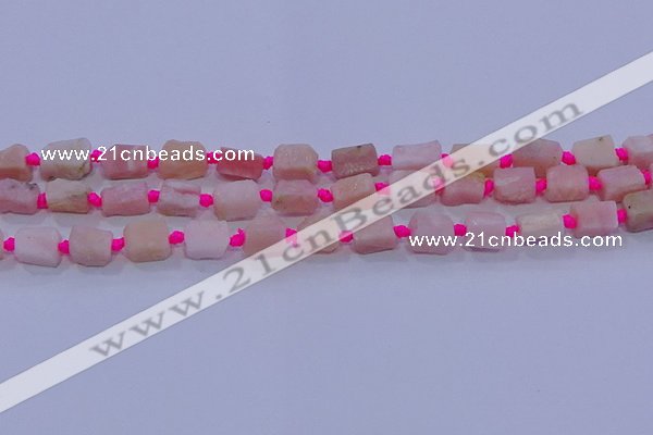 CNG5913 15.5 inches 4*6mm - 6*10mm nuggets rough pink opal beads