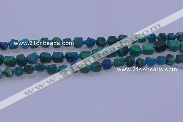 CNG5917 15.5 inches 4*6mm - 6*10mm nuggets rough chrysocolla beads