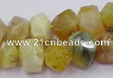 CNG5929 15.5 inches 10*14mm - 13*18mm faceted nuggets yellow opal beads