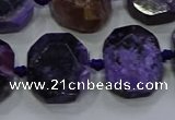 CNG5944 10*14mm - 12*16mm faceted freeform charoite beads