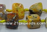 CNG6001 15.5 inches 12*16mm - 15*18mm nuggets agate beads