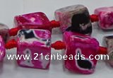 CNG6003 15.5 inches 12*16mm - 15*18mm nuggets agate beads