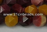 CNG6042 15.5 inches 12mm faceted nuggets mookaite gemstone beads