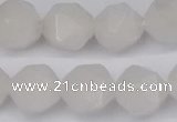 CNG6043 15.5 inches 12mm faceted nuggets white jade beads