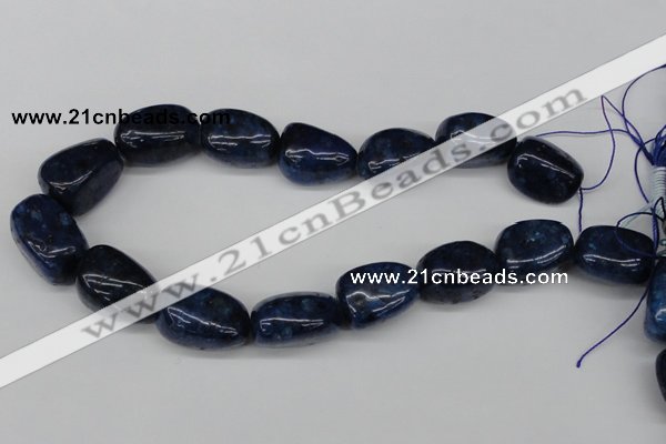 CNG61 15.5 inches 20*30mm nuggets lapis lazuli gemstone beads