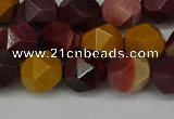 CNG6106 15.5 inches 8mm faceted nuggets mookaite gemstone beads