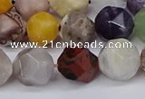 CNG6130 15.5 inches 8mm faceted nuggets mixed gemstone beads