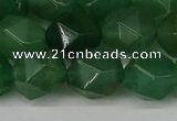 CNG6176 15.5 inches 10mm faceted nuggets green aventurine beads