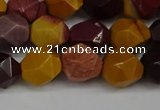 CNG6182 15.5 inches 10mm faceted nuggets mookaite gemstone beads