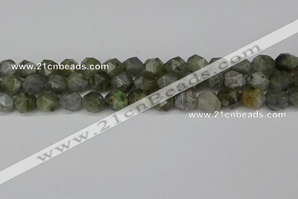 CNG6184 15.5 inches 10mm faceted nuggets labradorite beads