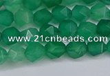 CNG6226 15.5 inches 6mm faceted nuggets green agate beads