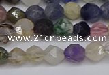 CNG6265 15.5 inches 6mm faceted nuggets mixed gemstone beads