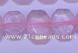 CNG6301 15.5 inches 13*18mm - 15*20mm faceted freeform rose quartz beads