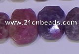 CNG6306 15.5 inches 13*18mm - 15*20mm faceted freeform tourmaline beads