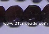 CNG6308 15.5 inches 13*18mm - 15*20mm faceted freeform smoky quartz beads
