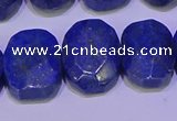 CNG6315 15.5 inches 13*18mm - 15*20mm faceted freeform lapis lazuli beads