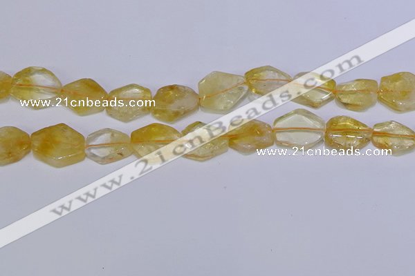 CNG6327 15.5 inches 14*18mm - 16*22mm freeform citrine beads