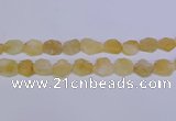 CNG6355 15.5 inches 14*18mm - 16*22mm freeform matte citrine beads