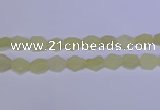 CNG6356 15.5 inches 14*18mm - 16*22mm freeform matte lemon quartz beads