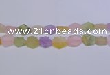 CNG6363 15.5 inches 14*18mm - 16*22mm freeform matte mixed quartz beads