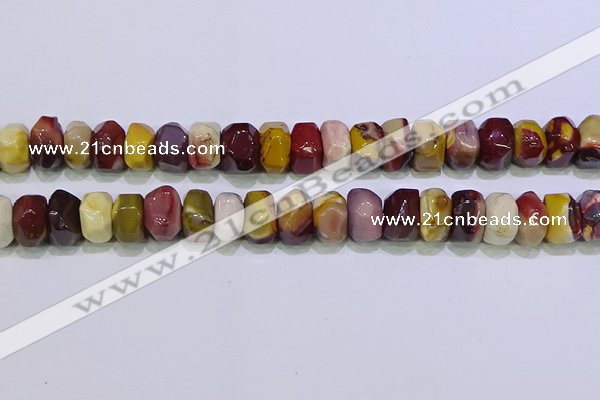 CNG6384 15.5 inches 6*14mm - 8*14mm nuggets mookaite beads