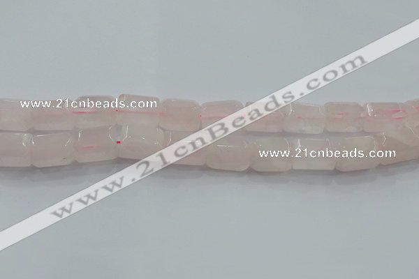 CNG6403 15.5 inches 15*20mm faceted nuggets rose quartz beads