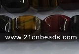 CNG6427 15.5 inches 15*20mm faceted nuggets mixed tiger eye beads