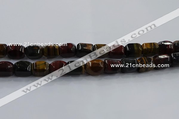 CNG6427 15.5 inches 15*20mm faceted nuggets mixed tiger eye beads