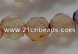 CNG6503 15.5 inches 12mm faceted nuggets agate beads wholesale