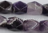 CNG655 15.5 inches 13*18mm faceted nuggets amethyst beads