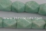 CNG657 15.5 inches 13*18mm faceted nuggets amazonite beads