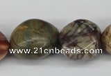 CNG66 15.5 inches 14*16mm - 25*35mm nuggets picasso jasper beads