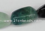 CNG68 15.5 inches 10*16mm - 25*35mm nuggets fluorite gemstone beads