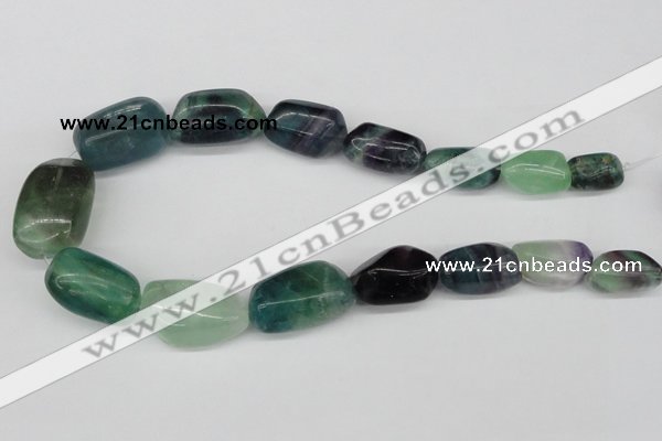 CNG68 15.5 inches 10*16mm - 25*35mm nuggets fluorite gemstone beads