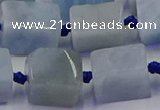 CNG6801 15.5 inches 8*12mm - 10*16mm nuggets aquamarine beads