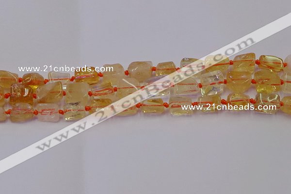 CNG6803 15.5 inches 5*8mm - 8*12mm nuggets citrine beads