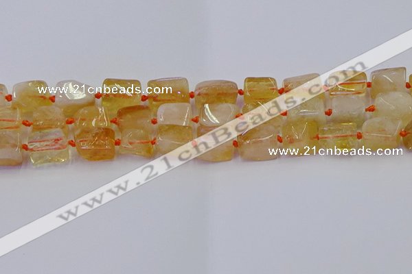 CNG6804 15.5 inches 8*12mm - 10*16mm nuggets citrine beads