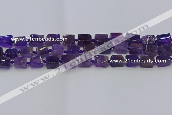 CNG6818 15.5 inches 5*8mm - 8*12mm nuggets amethyst beads