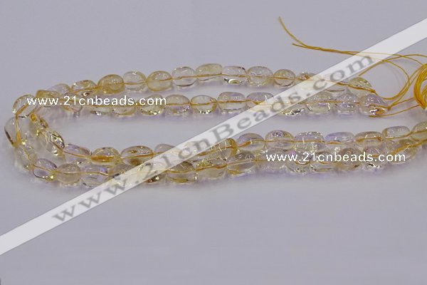 CNG6856 15.5 inches 8*12mm - 10*14mm nuggets citrine beads